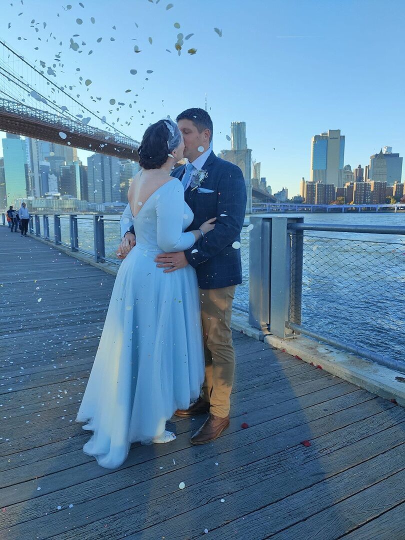 Rebecca M.’s real Britten wedding