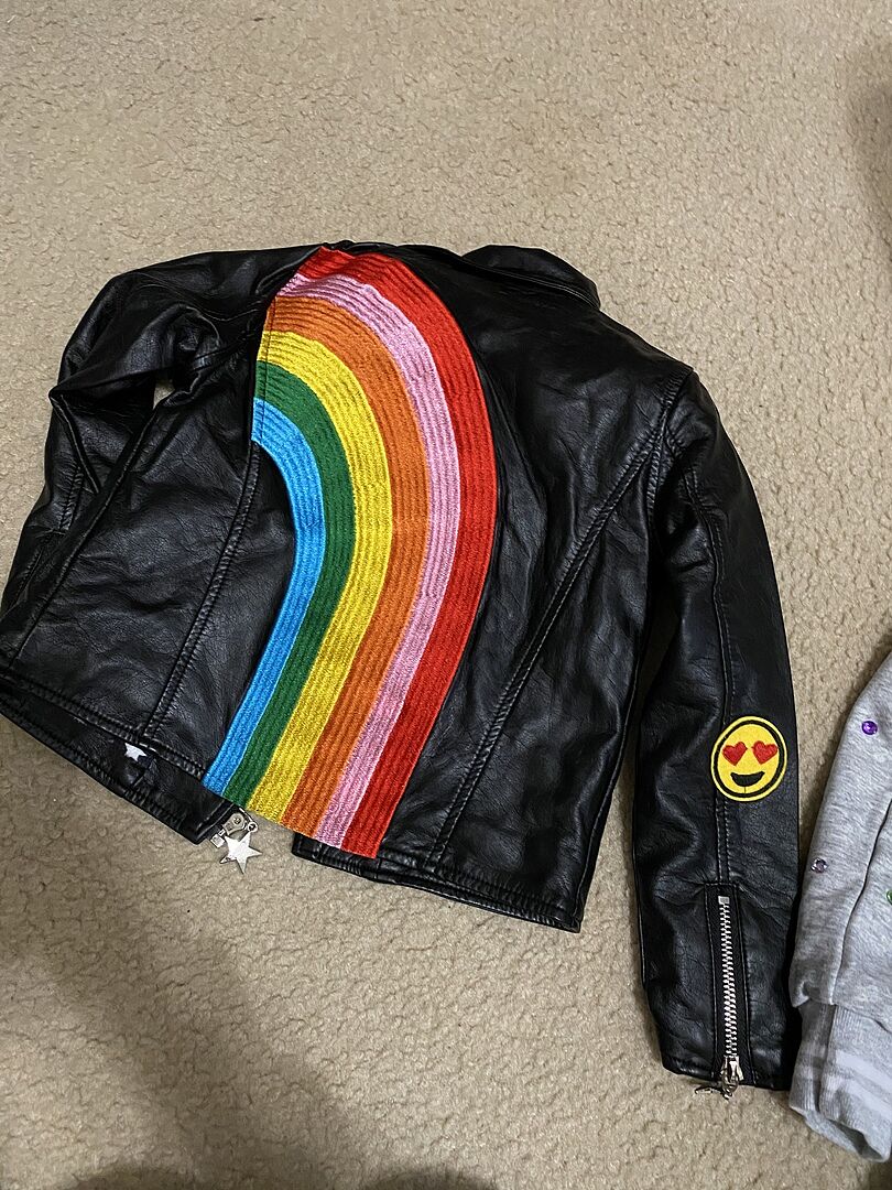 Happy Rainbow Vegan Leather
