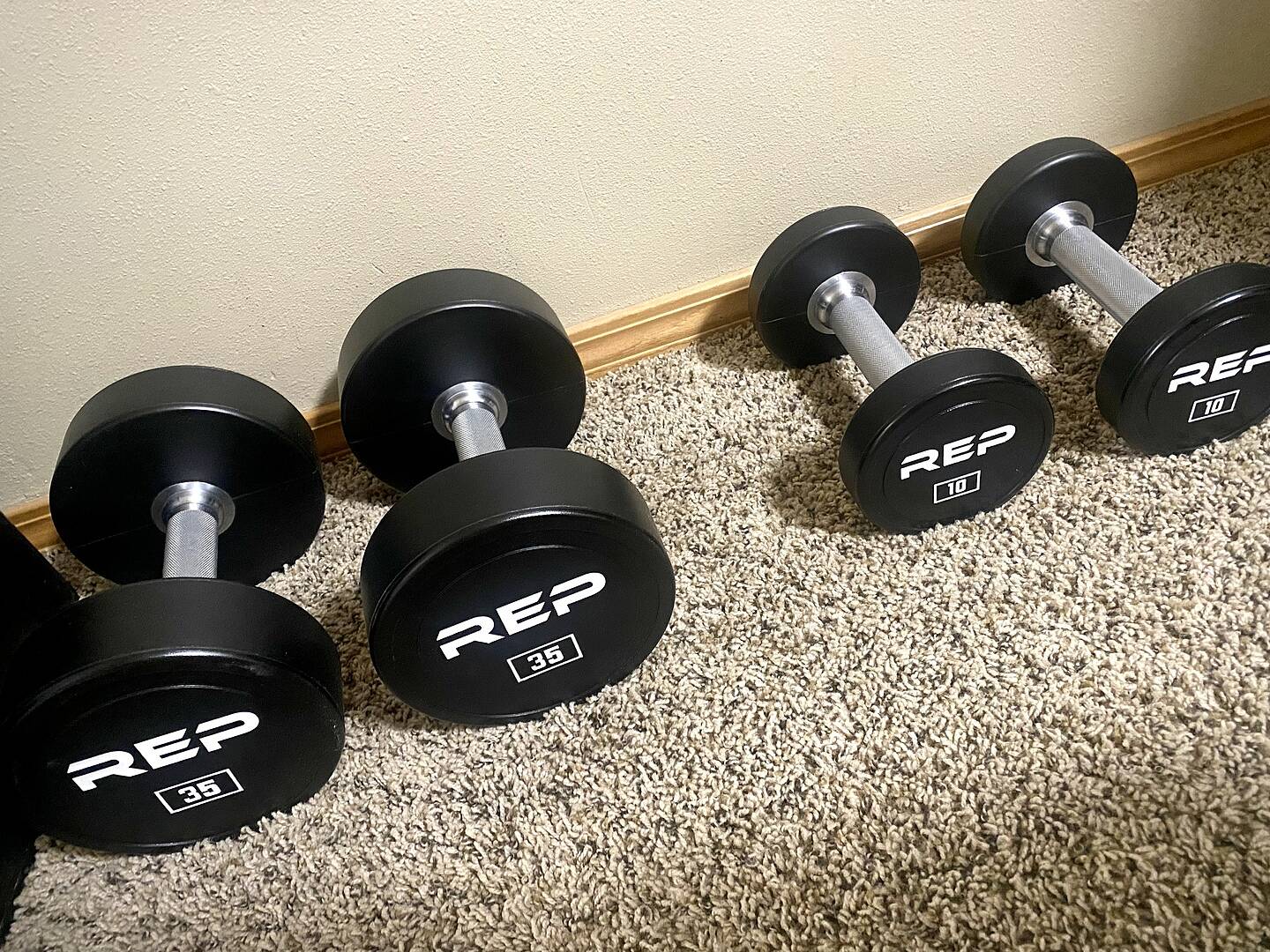 Rep fitness urethane dumbbells sale