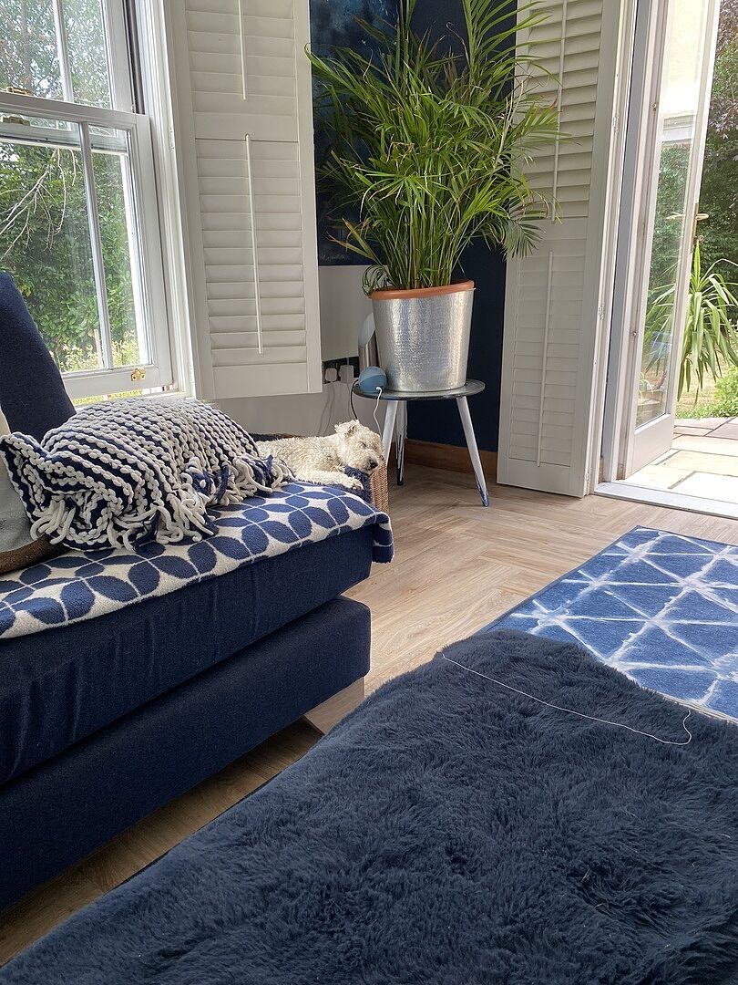 Outdoor Sailmaker Stripe Blue Rug