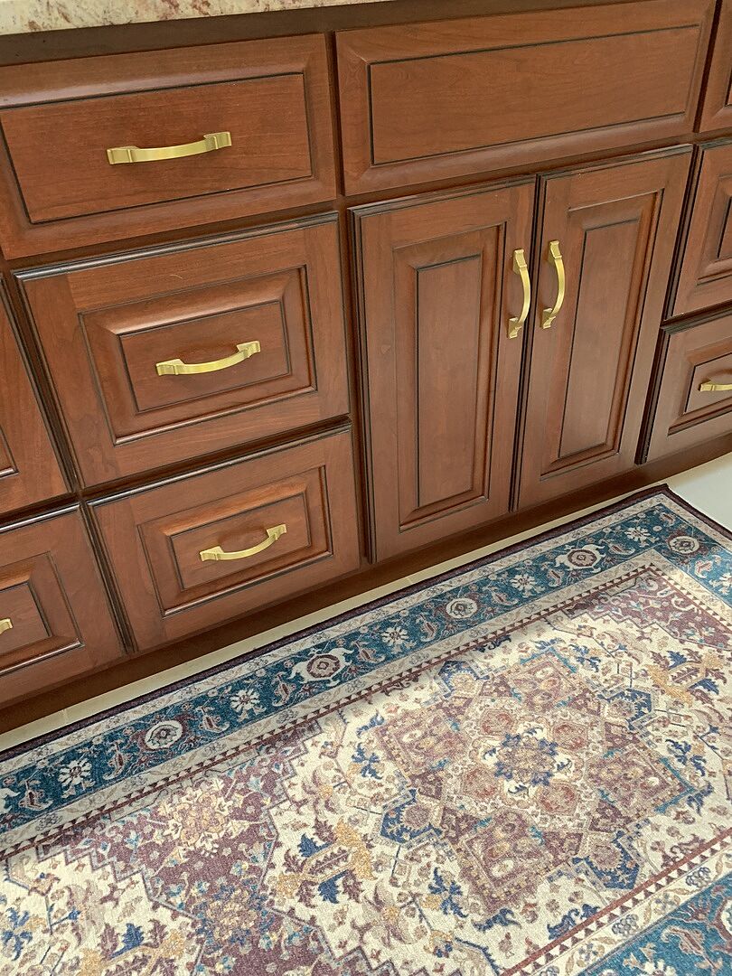 Vintage Heriz Ruby Rug