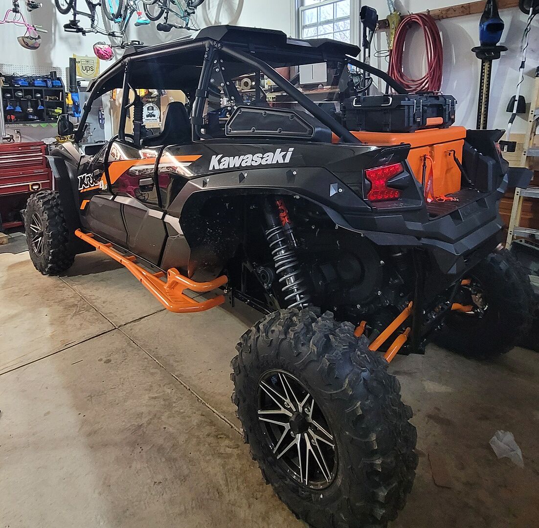 KrrCrawler 2PC 箱付き、スペアテール付き Kawasaki Teryx KRX 4 1000 Rear Windshield