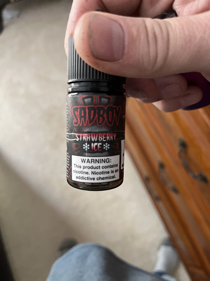 Vape Juice Strawberry Ice By Sadboy E-Liquid 60ml Australia Sub Ohm