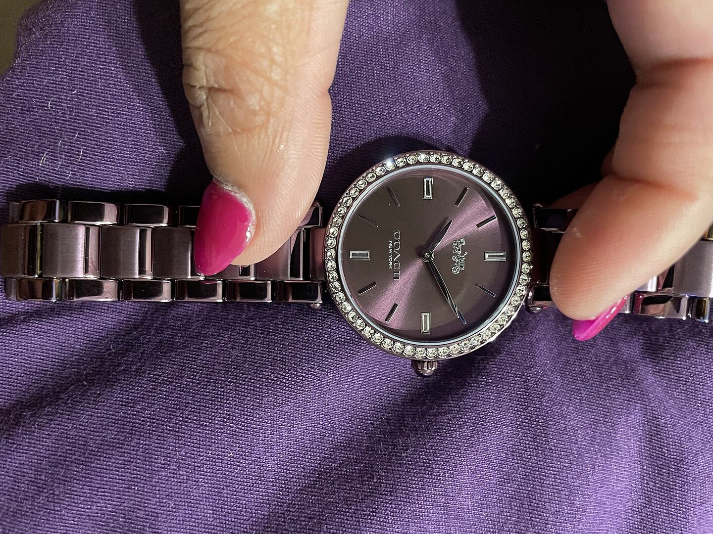 Coach | Movado Company Store| Coach Park Purple Bracelet Watch