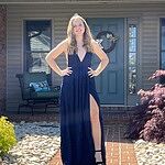 East Atlanta Maxi Dress Navy | Hello Molly US