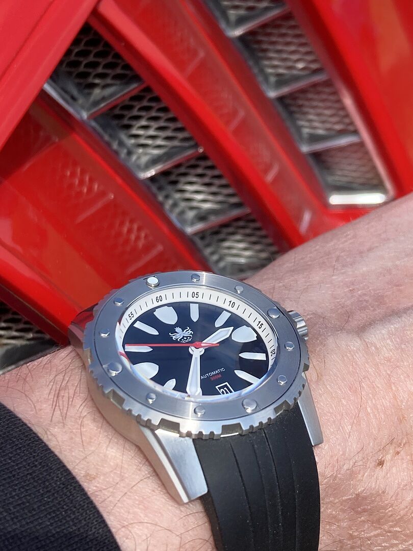 PHOIBOS GREAT WALL 300M Automatic Diver Watch PY045D Black Limited