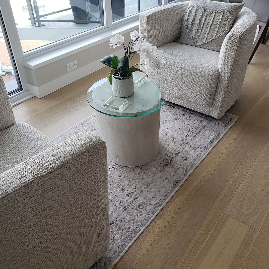 Kamran Ivory Opal Rug