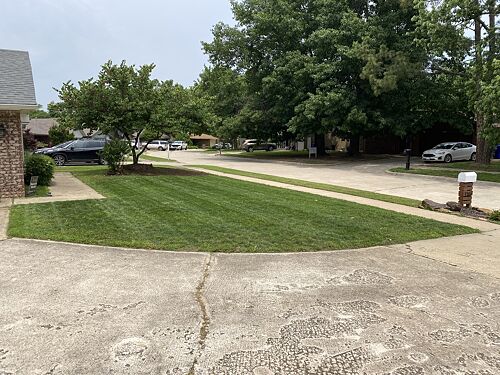 A lawn in Norman, OK