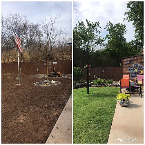 A lawn in Norman, OK