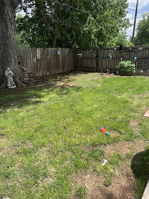 A lawn in Lawton, OK