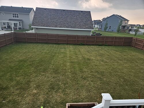 A lawn in Fargo, ND
