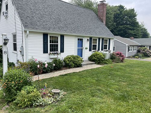 A lawn in West Hartford, CT
