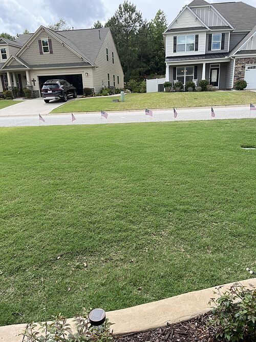 A lawn in Simpsonville, SC
