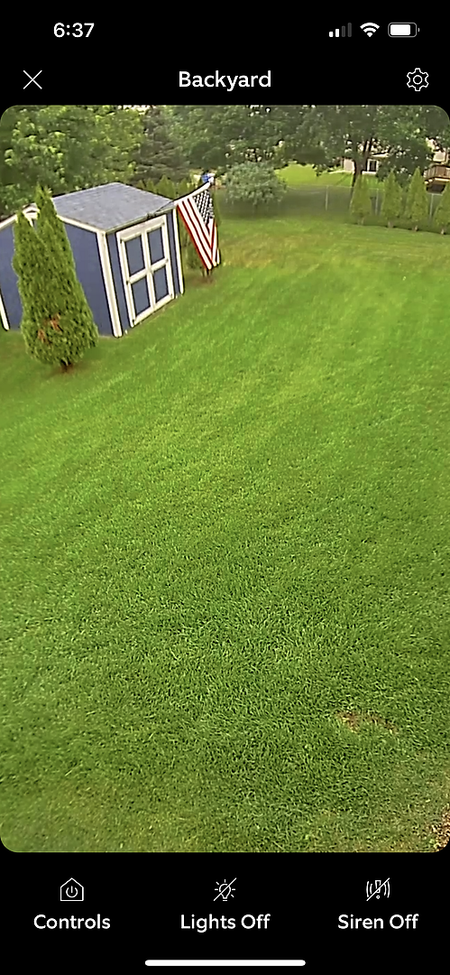 A lawn in Farmington, Minnesota