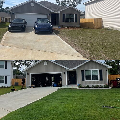 A lawn in Milton, FL
