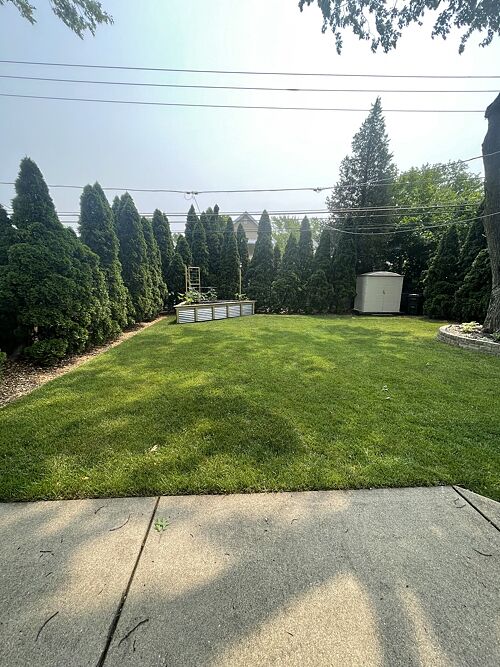 A lawn in Park Ridge, IL