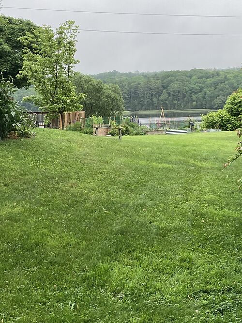 A lawn in Winterport, ME