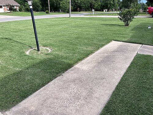 A lawn in Oklahoma City, OK