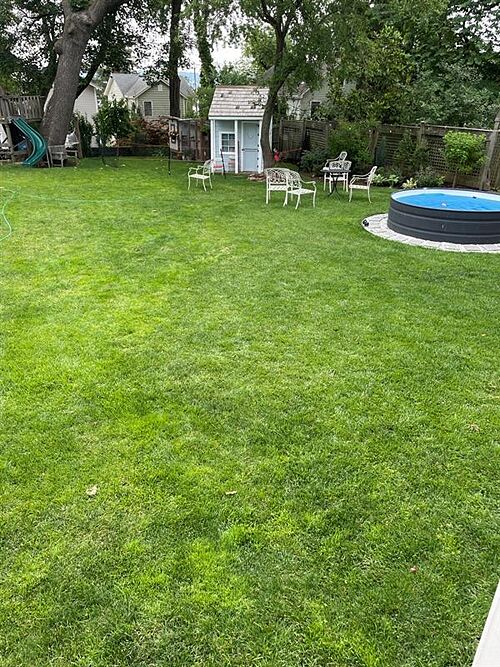 A lawn in Nyack, NY