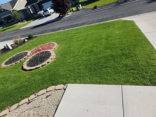 A lawn in Saratoga Springs, UT