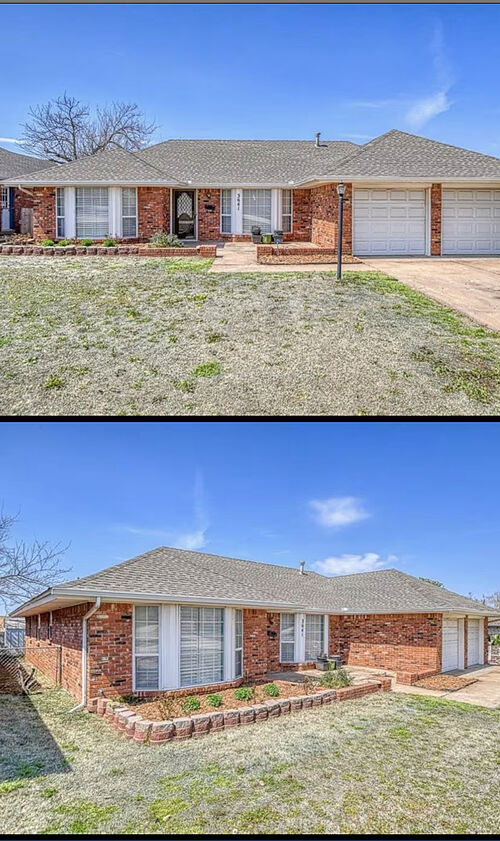 A lawn in Midwest City, OK