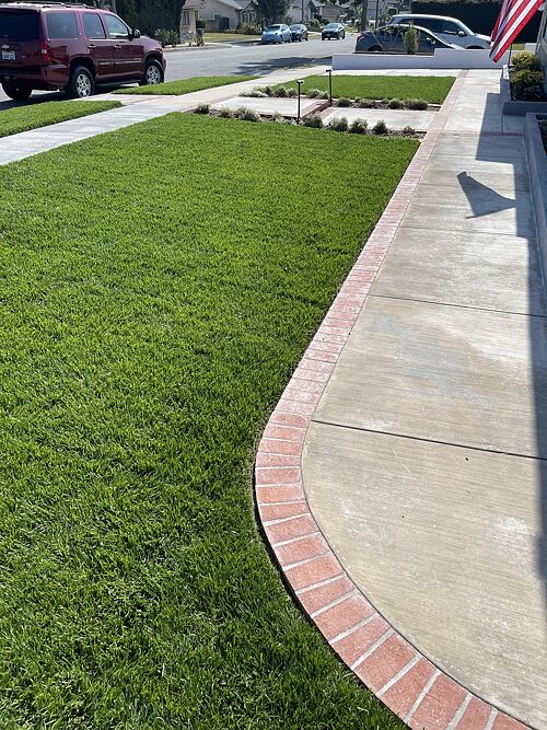 A lawn in La Habra, CA