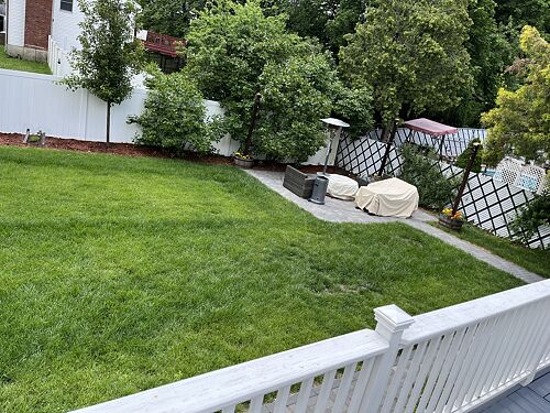 A lawn in Woburn, MA