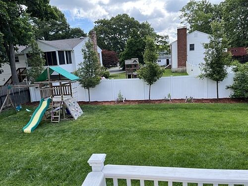A lawn in Woburn, MA