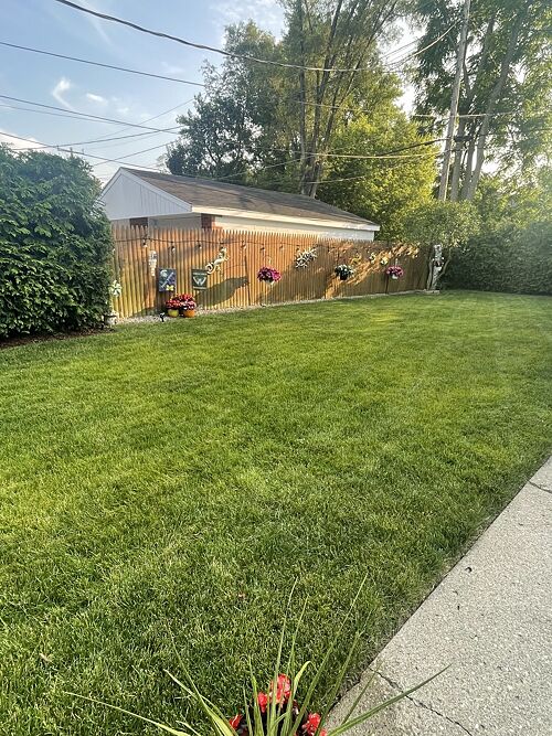 A lawn in Dearborn Heights, MI