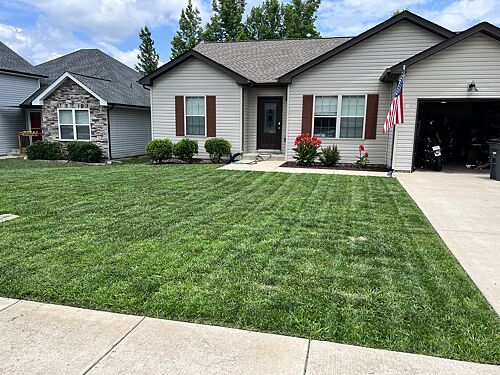 A lawn in Clarksville, TN