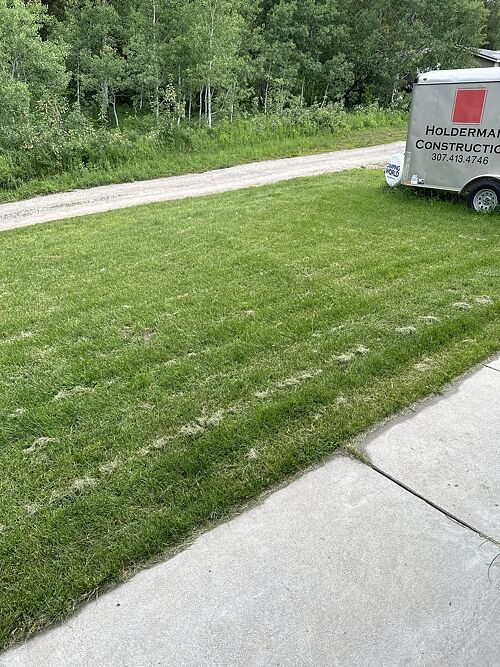 A lawn in Alpine, WY