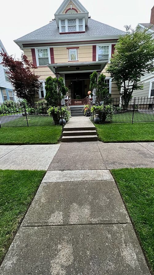 A lawn in Rochester, NY
