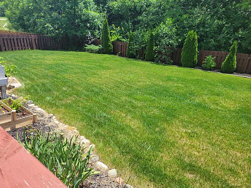 A lawn in Grove City, OH