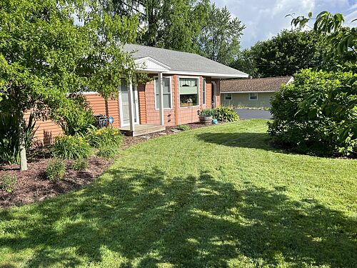 A lawn in Syracuse, NY