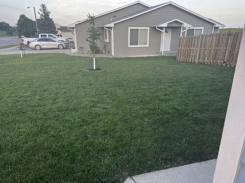 A lawn in Rapid City, SD