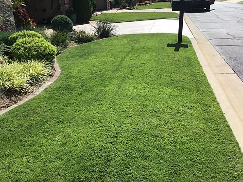 A lawn in Tulsa, OK