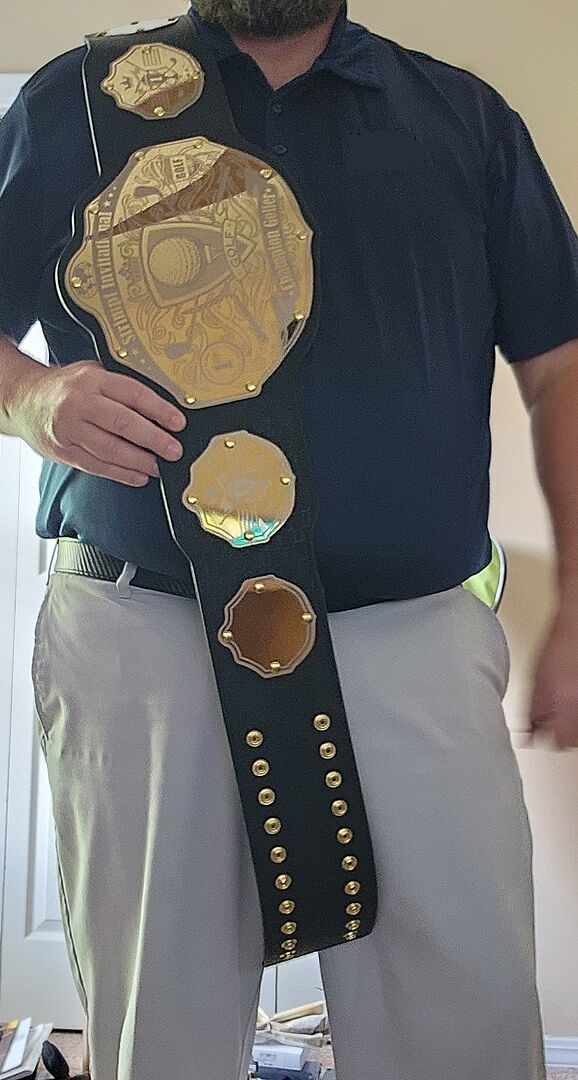 Mini Golf Championship Belt Custom Text Undisputed Belts