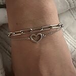 Petite Heart Link Bracelet