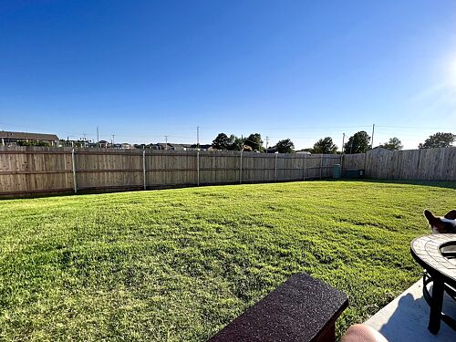 A lawn in Collinsville, OK