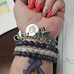 Mother and Baby Dolphin Charm