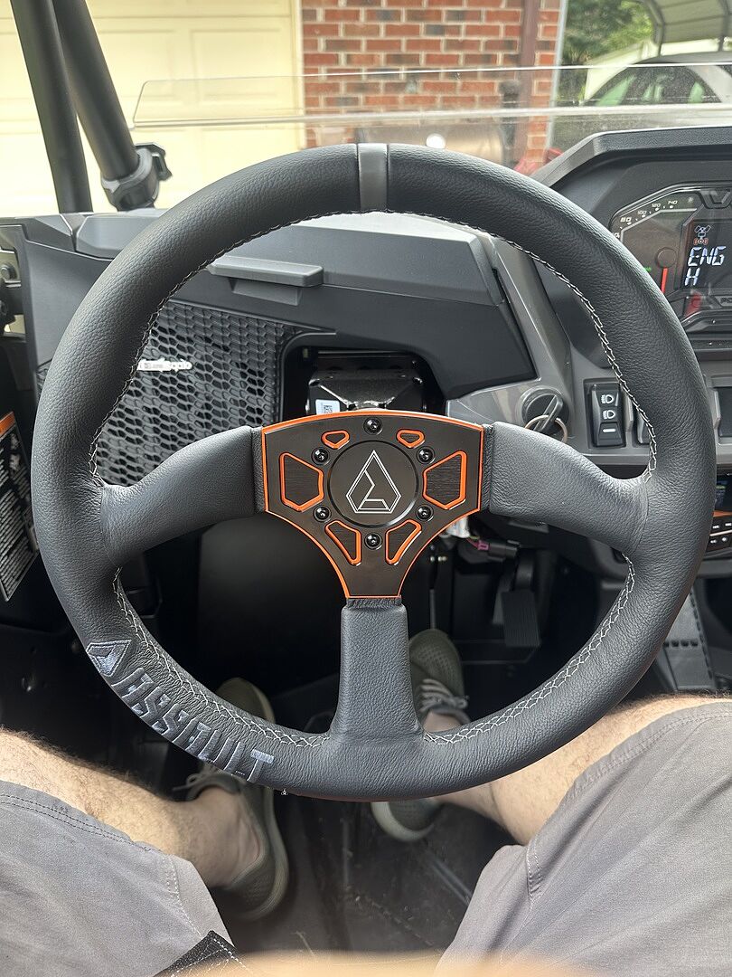 Assault Industries 350R Leather UTV Steering Wheel SuperATV