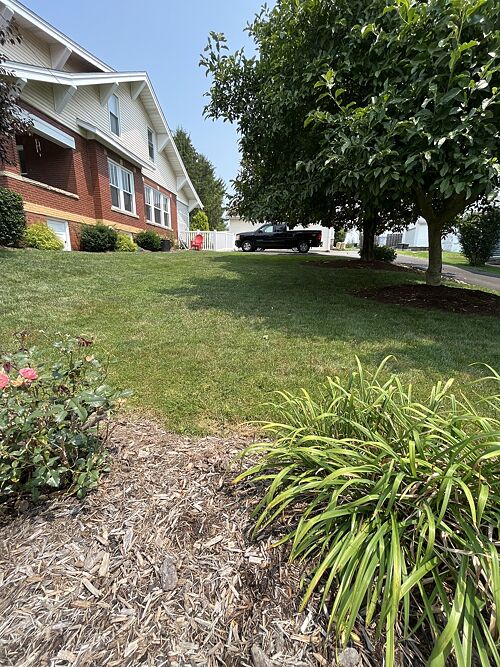A lawn in Morgantown, WV