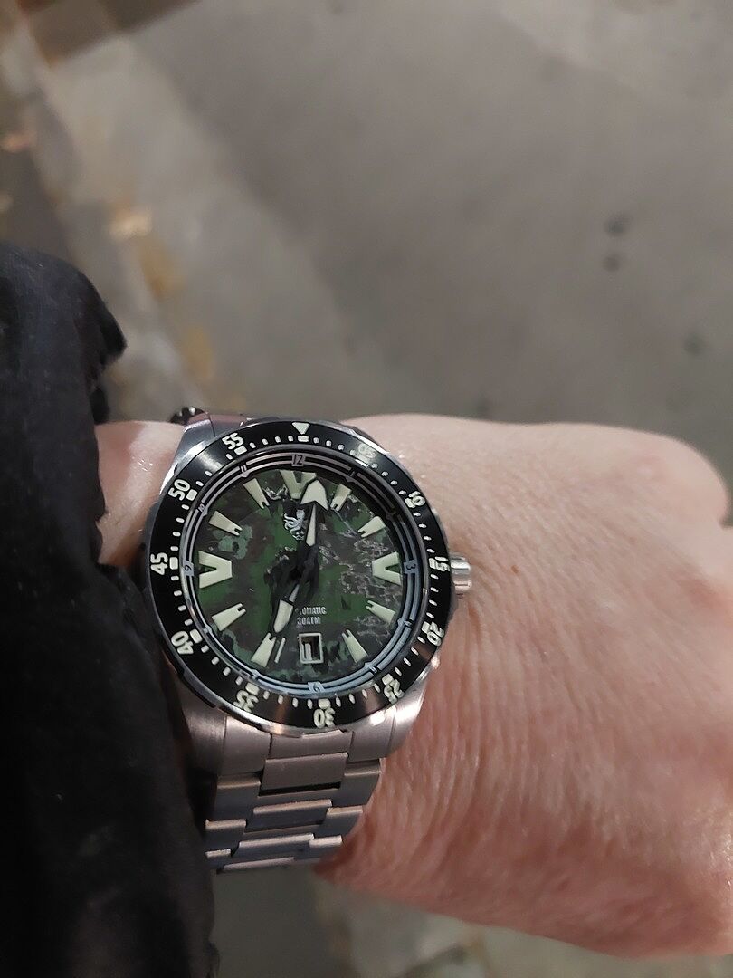 PHOIBOS APOLLO TITANIUM 300M Automatic Diver Watch PY041A Jungle