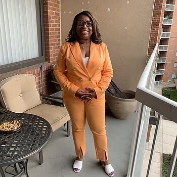 Modern Double-Breasted Blazer - Purple Cactus Flower | Boston Proper