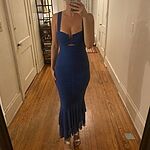 strapless open back dress Nadina Midi Dress main image 0