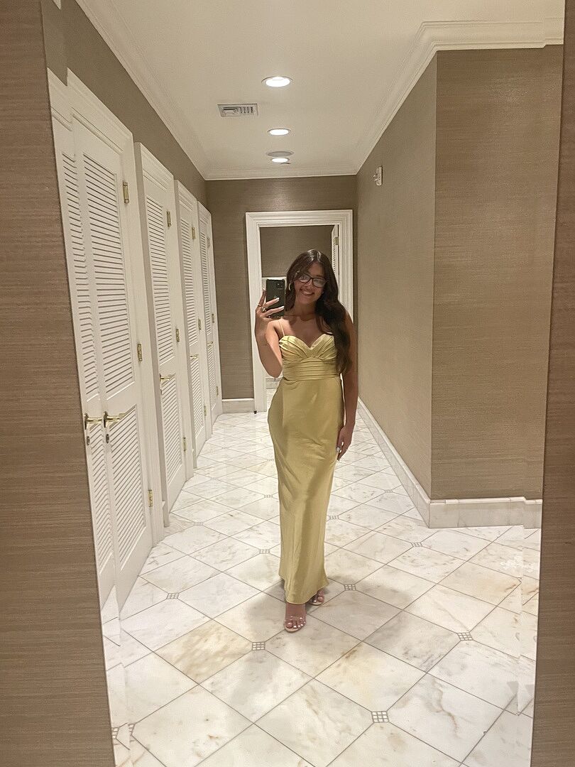 Azara Pintuck Bodice Maxi Dress Yellow– Selfie Leslie