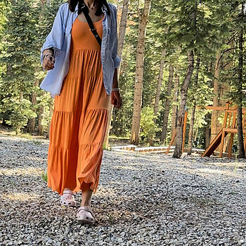 Knit Tiered Maxi Dress - Birds of Paradise Orange | Boston Proper Knit Tiered Maxi Dress - Birds of Paradise Orange | Boston Proper