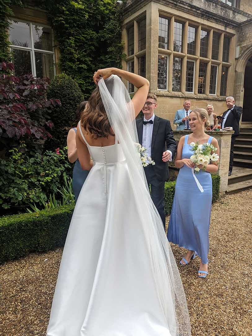 Emma H., real Britten bride