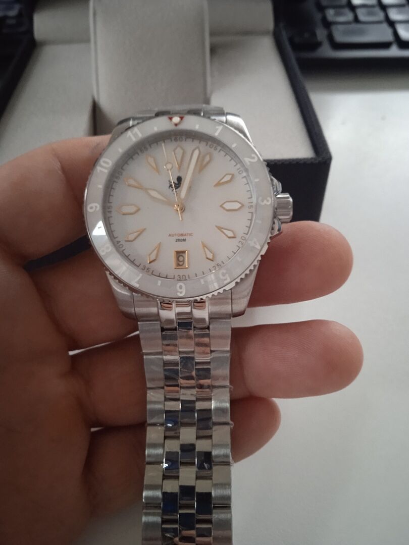 PHOIBOS Voyager 200M Automatic Diver Watch PY035E White MOP