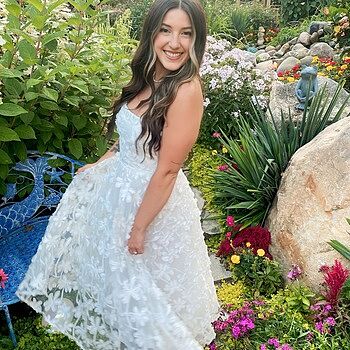 Shop the Dori Floral Embellished Midi Dress White